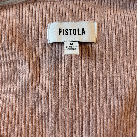 Revolve Pistola Tiff Sweetheart Neck cashmere blend Sweater In Mauve - Picture 6 of 7